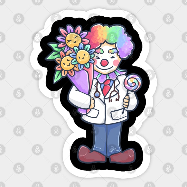 Doctor Clown Childrens Hospital Gift Sticker by fansinn